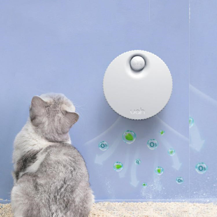 Cat Litter Box Odor Filter & Deodorizer | USB Rechargeable Pet Air Purifier 83x33mm