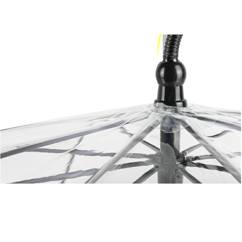 Hot Selling Transparent Pet Supplies Adjustable Pet C Type Umbrella