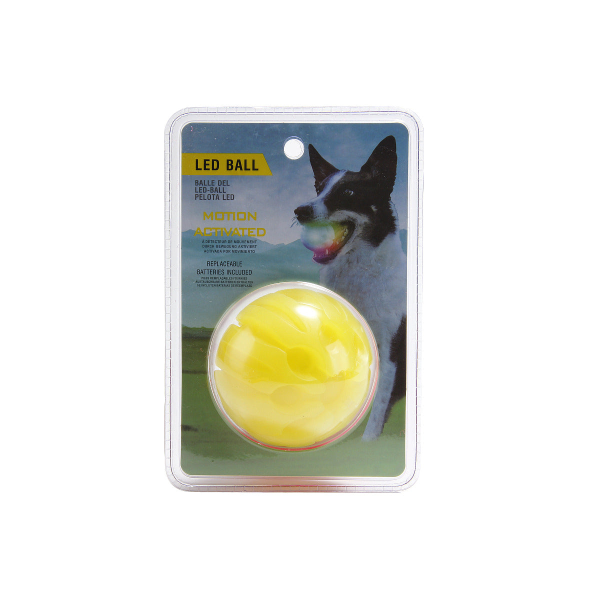 LED Glowing Dog Ball | IPX8 Waterproof, Motion-Activated Light, 3 Sizes & 6 Colors
