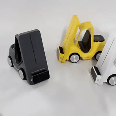 Forklift Wireless Charger Station | 3-in-1 Qi Charging with Clock & Night Light