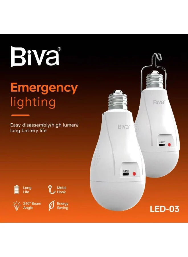 Biva Rechargeable LED Bulb