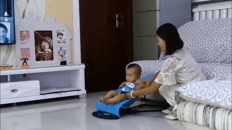 Foldable Baby Bouncer & Activity Chair | Soft Seat with Toy Bar for 1–4 Years