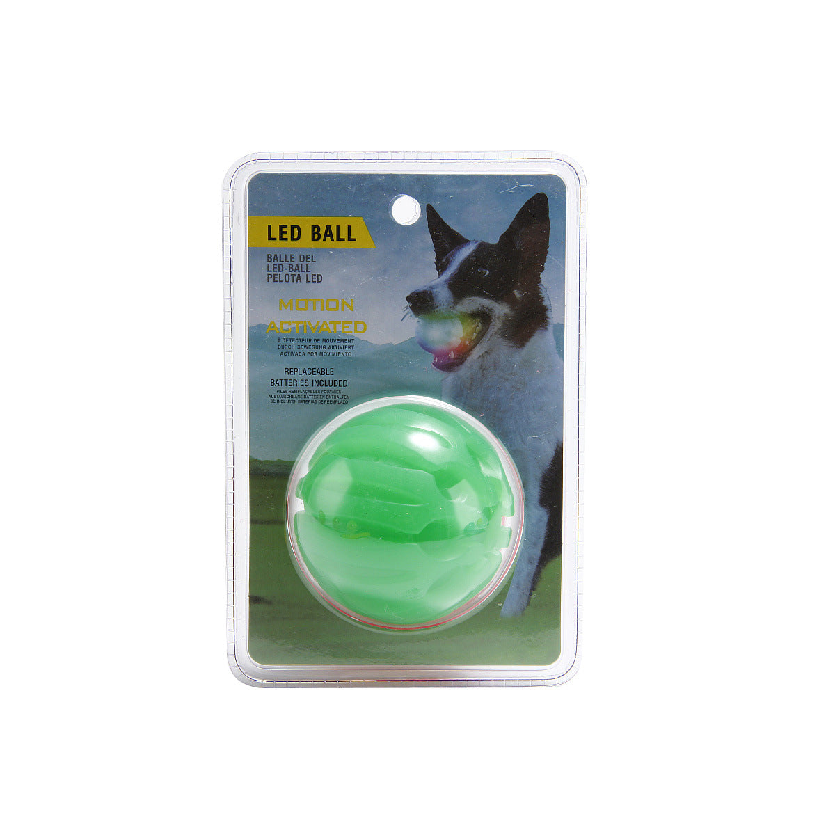 LED Glowing Dog Ball | IPX8 Waterproof, Motion-Activated Light, 3 Sizes & 6 Colors