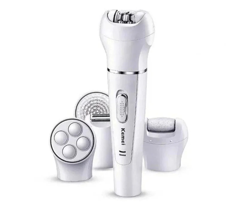 5-in-1 Beauty Tools Kit | Facial Brush, Epilator, Shaver, Massager & Callus Remover