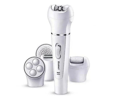 5-in-1 Beauty Tools Kit | Facial Brush, Epilator, Shaver, Massager & Callus Remover
