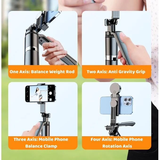 Selfie Stick with Grip Handle