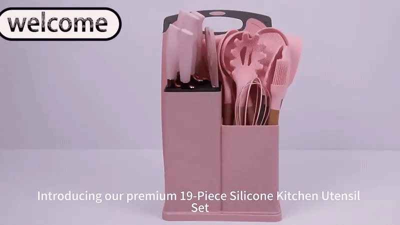 19PCS Kitchen Utensil & Knife Set