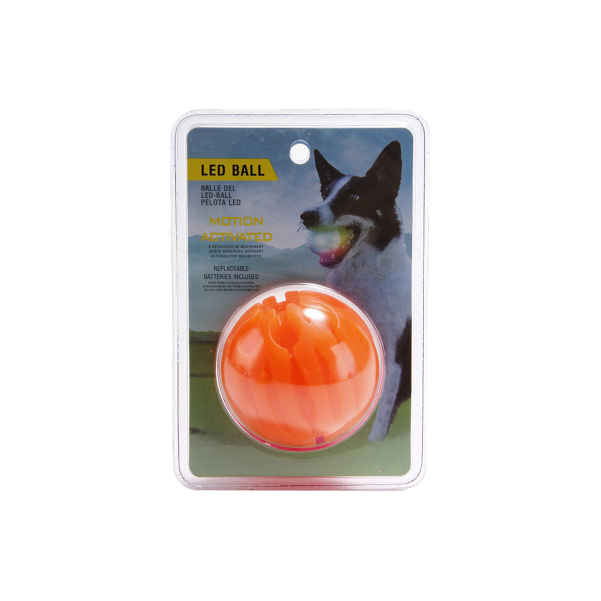 LED Glowing Dog Ball | IPX8 Waterproof, Motion-Activated Light, 3 Sizes & 6 Colors