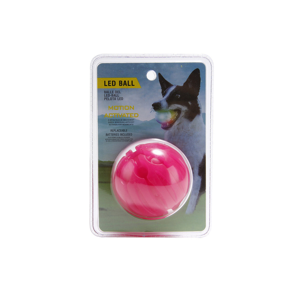LED Glowing Dog Ball | IPX8 Waterproof, Motion-Activated Light, 3 Sizes & 6 Colors