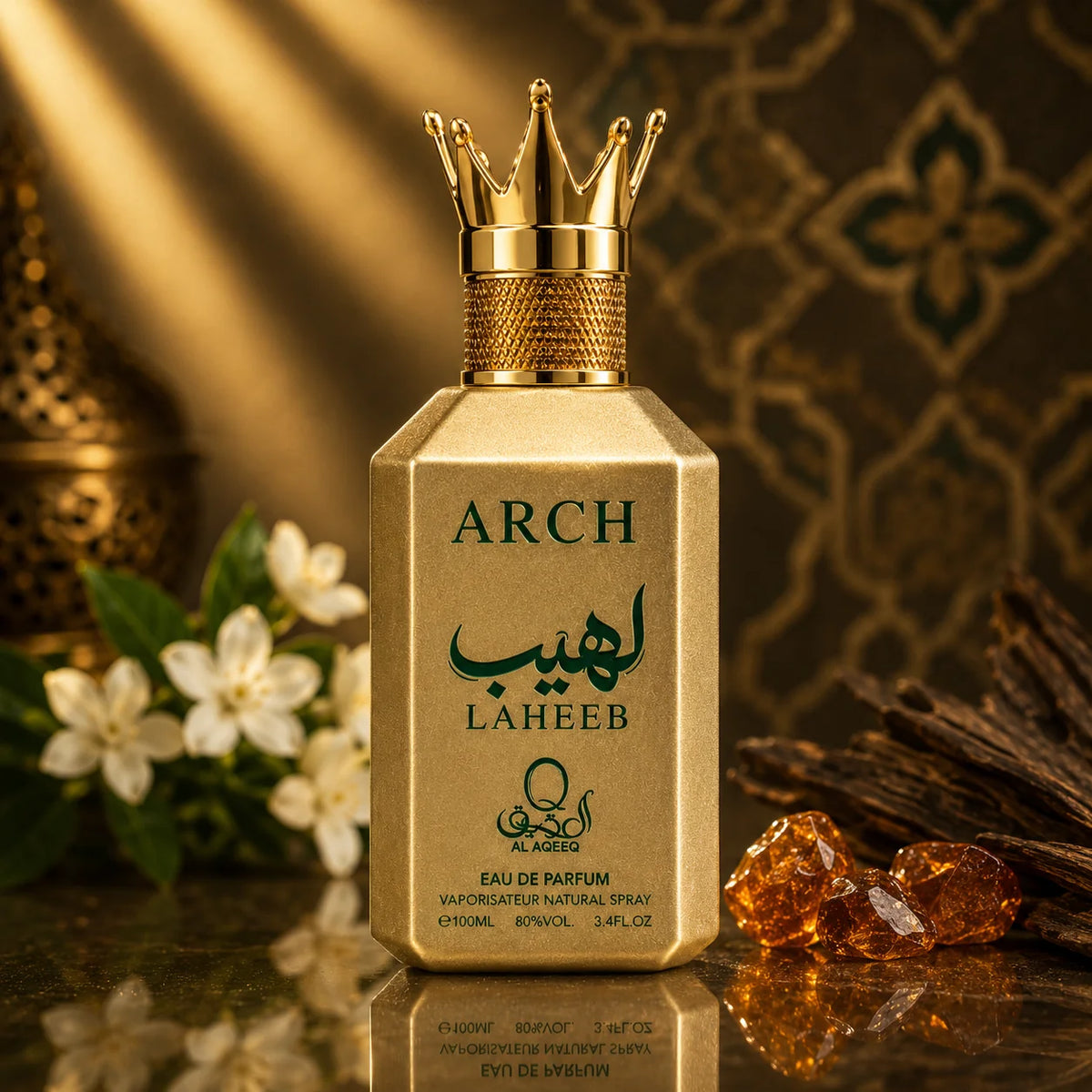 Al Aqeeq Laheeb Eau de Parfum 100ml | Luxury Arabic Fragrance with Crown Bottle