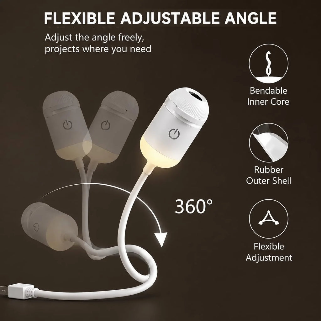 Starry Sky Projection Lamp | Portable USB Night Light with Interchangeable Slides