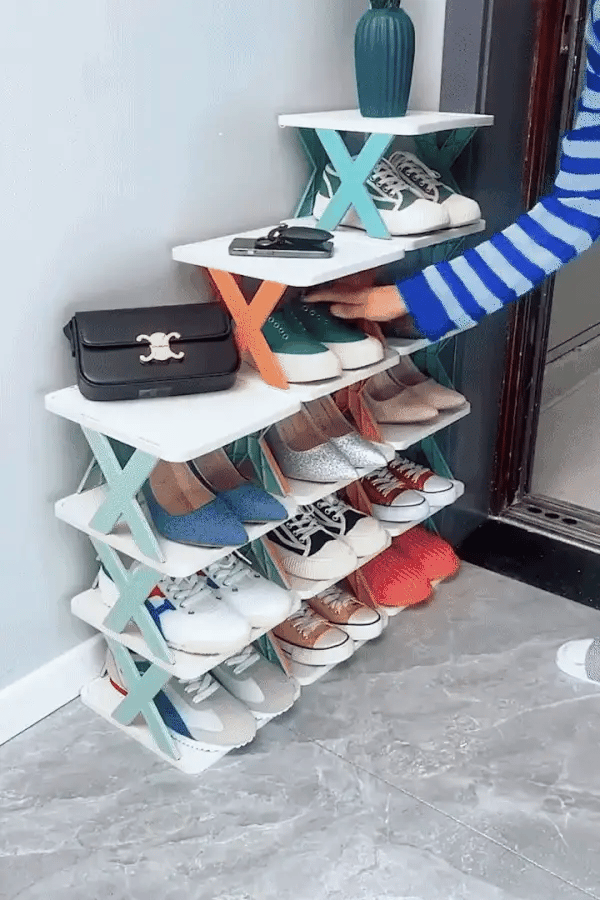 6-Tier Multifunctional Storage Rack | Stackable Shoe & Room Organiser