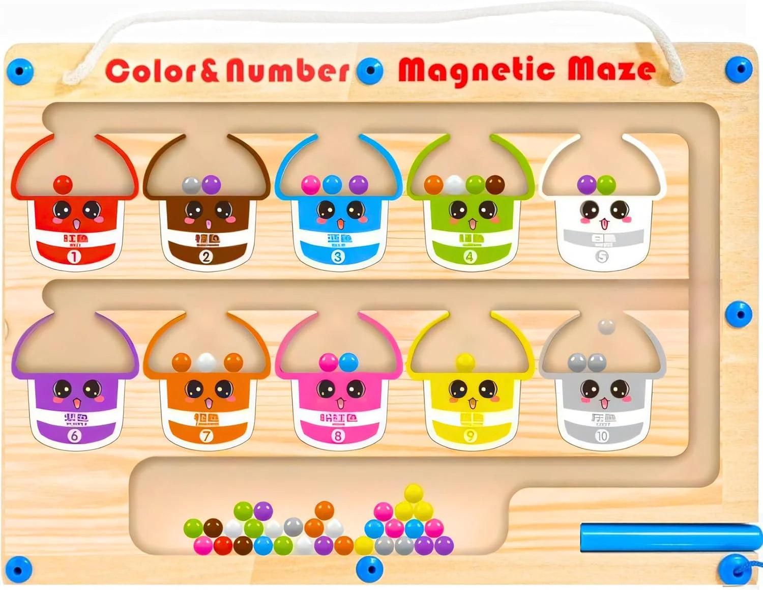 Magnetic Bead Counting Maze