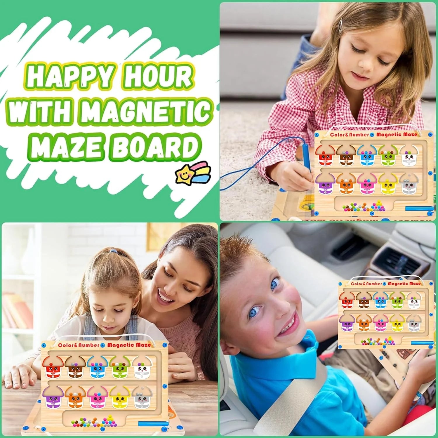 Magnetic Bead Counting Maze
