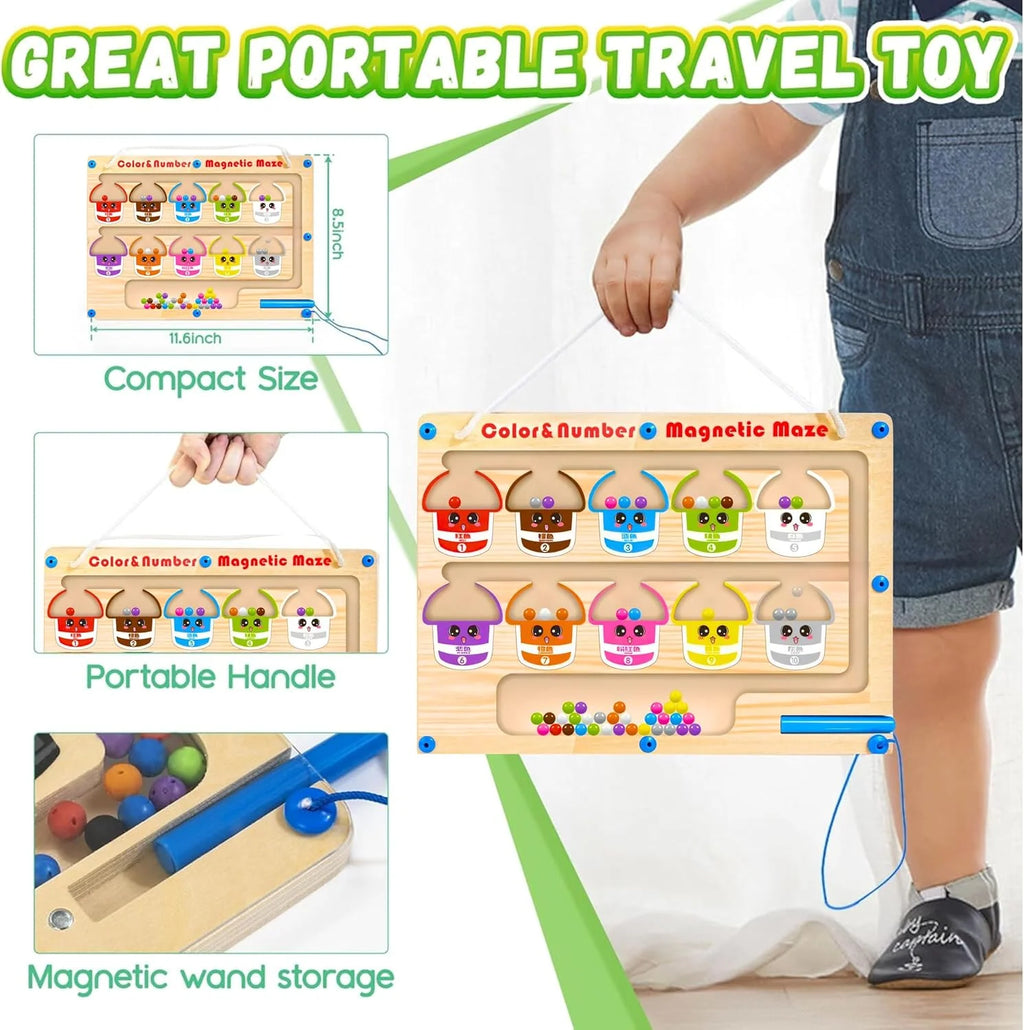 Magnetic Bead Counting Maze