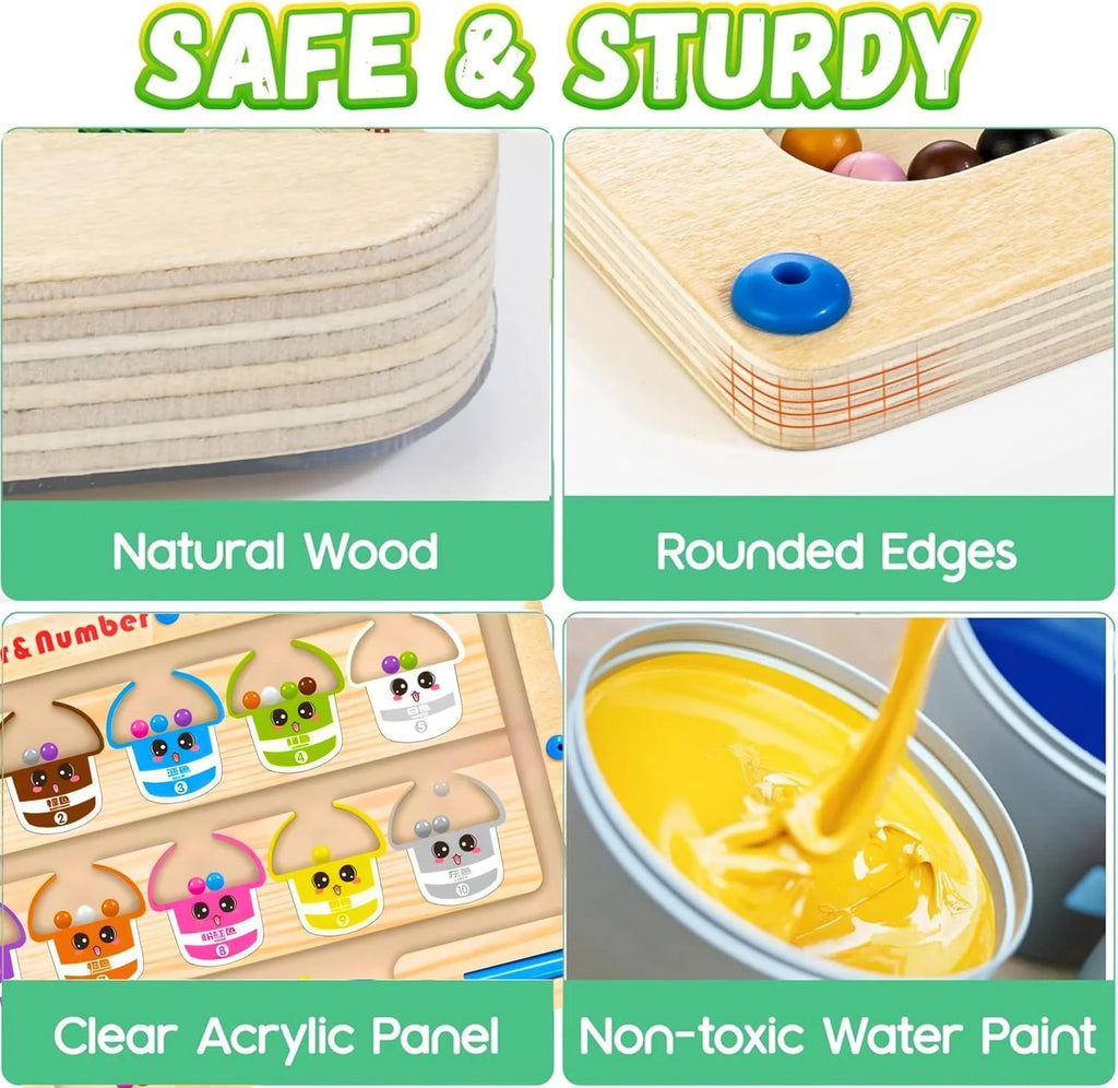 Magnetic Bead Counting Maze