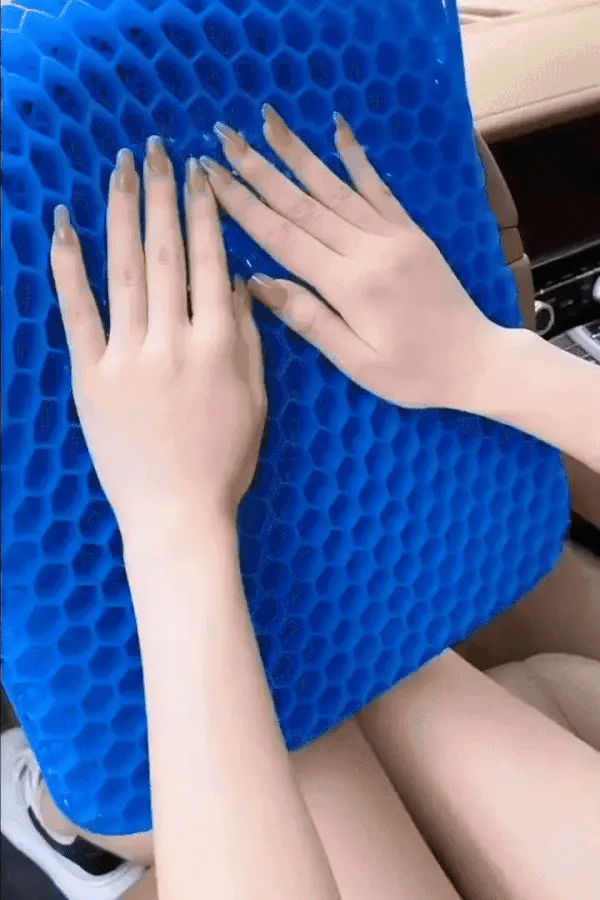 3D Honeycomb Cooling Gel Seat Cushion | Breathable Car & Office Seat Pad