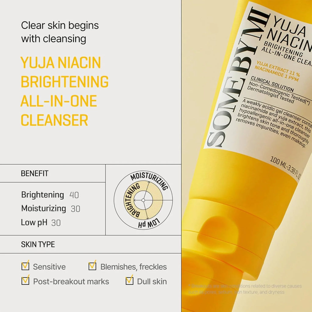 SOME BY MI Yuja Niacin Brightening Cleanser 100ml