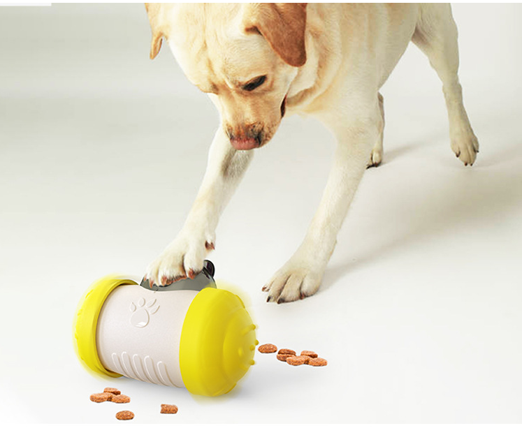 Dog Treat Leaking Toy with Wheel | Interactive Snack Dispenser for Dogs, Puppies & Cats