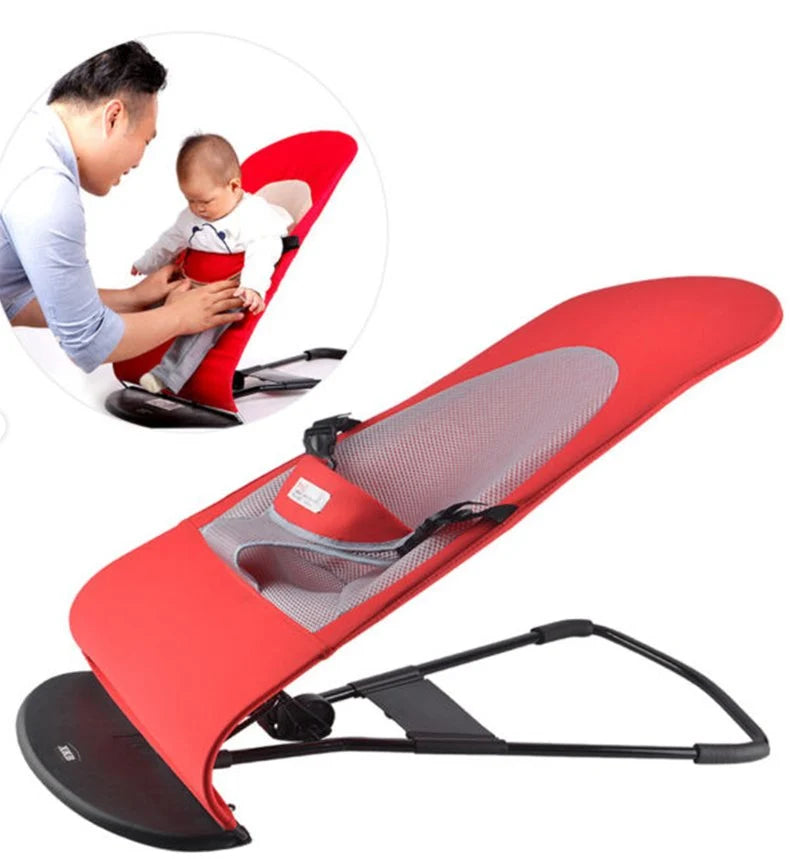 Foldable Baby Bouncer & Activity Chair | Soft Seat with Toy Bar for 1–4 Years
