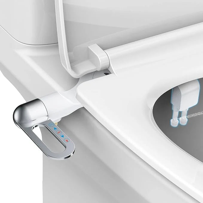 Bidet Attachment for Toilet Seat | Dual Spray, Self-Cleaning Nozzle & Adjustable Pressure