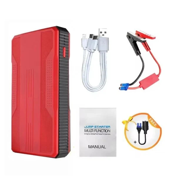 Portable Car Jump Starter & Power Bank | 12V with LED Flashlight & Smart Safety Protection