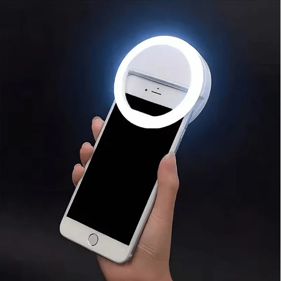 Clip-On Selfie Ring Light | 36 LED 3 Brightness Modes | USB Rechargeable