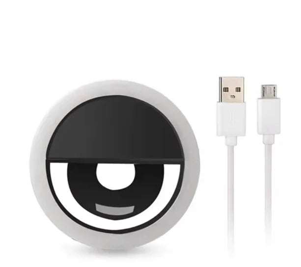 Clip-On Selfie Ring Light | 36 LED 3 Brightness Modes | USB Rechargeable