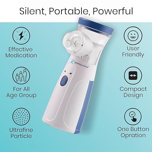 Compact Mesh Nebulizer | Portable Quiet Nebulizer Machine for Home & Travel