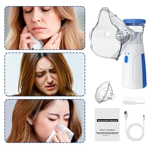 Compact Mesh Nebulizer | Portable Quiet Nebulizer Machine for Home & Travel