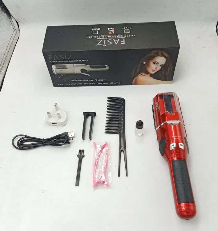 Split End Hair Trimmer | Stainless Steel Blades, Patented Hair Plate for Home & Salon