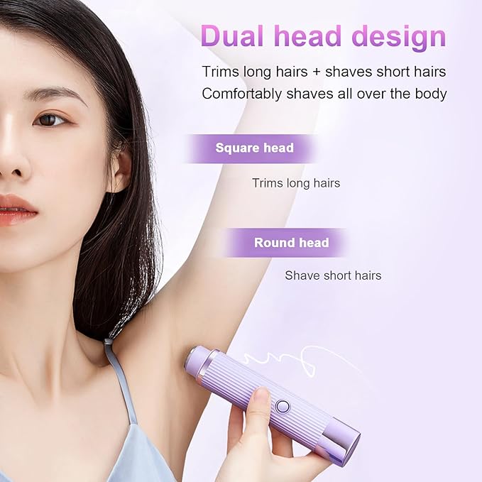 Double Head Electric Shaver | Wet & Dry IPX7 Waterproof Cordless Shaver