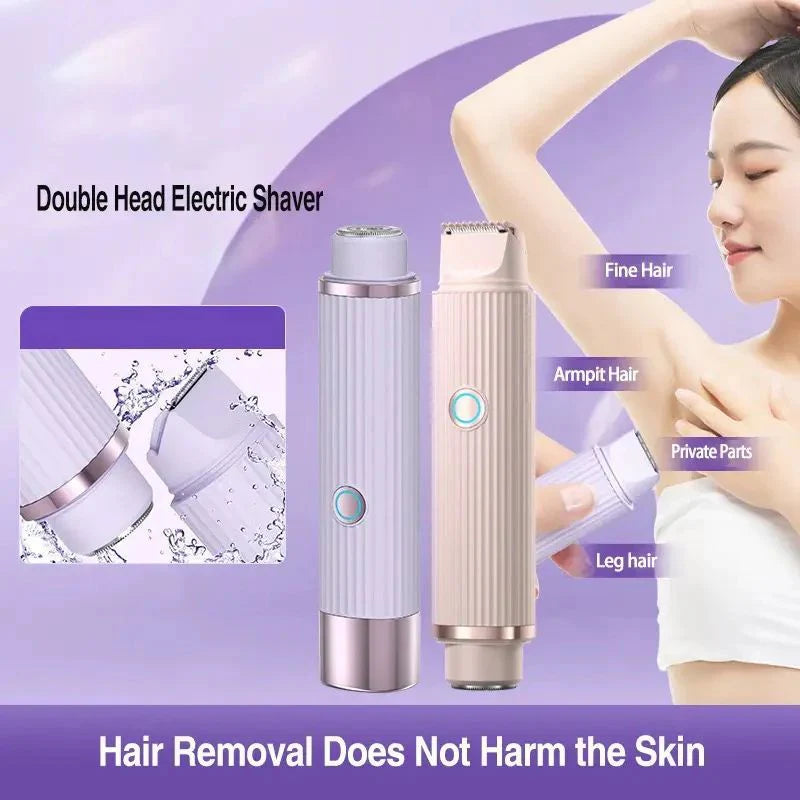 Double Head Electric Shaver | Wet & Dry IPX7 Waterproof Cordless Shaver