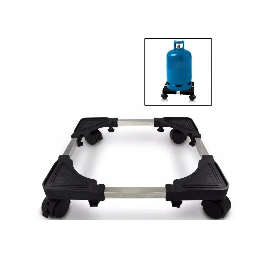 Heavy-Duty Rolling Base | 360° Wheels for Water Dispensers & Gas Bottles