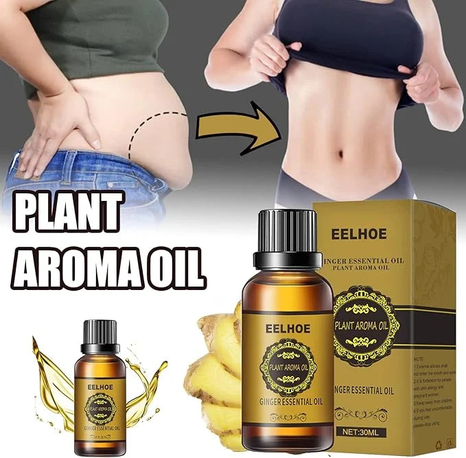 EELHOE Ginger Essential Oil | Warming Massage & Aromatherapy Oil 30ml