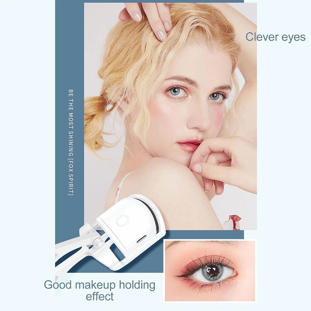 Electric Heated Eyelash Curler | 10-Second Heat-Up, Adjustable Temperature & USB Rechargeable