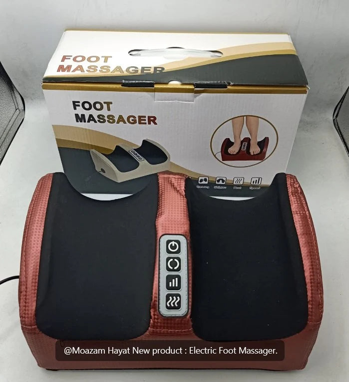 Electric Foot Massager | 3-in-1 Heat, Vibration & Kneading Relaxation