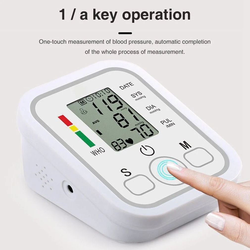 Electronic Blood Pressure Monitor | Arm-Type, Irregular Heartbeat Detection & Memory Storage