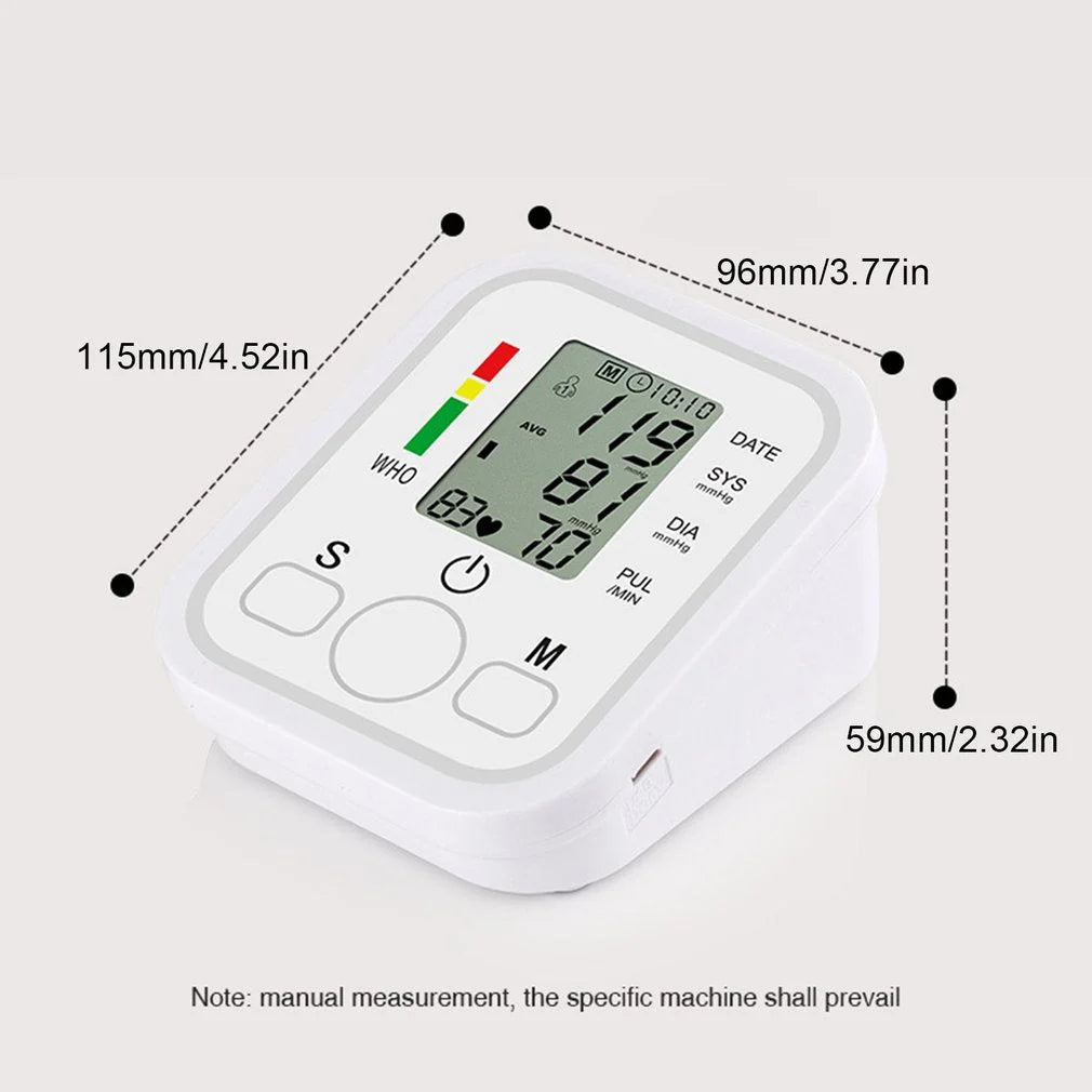 Electronic Blood Pressure Monitor | Arm-Type, Irregular Heartbeat Detection & Memory Storage