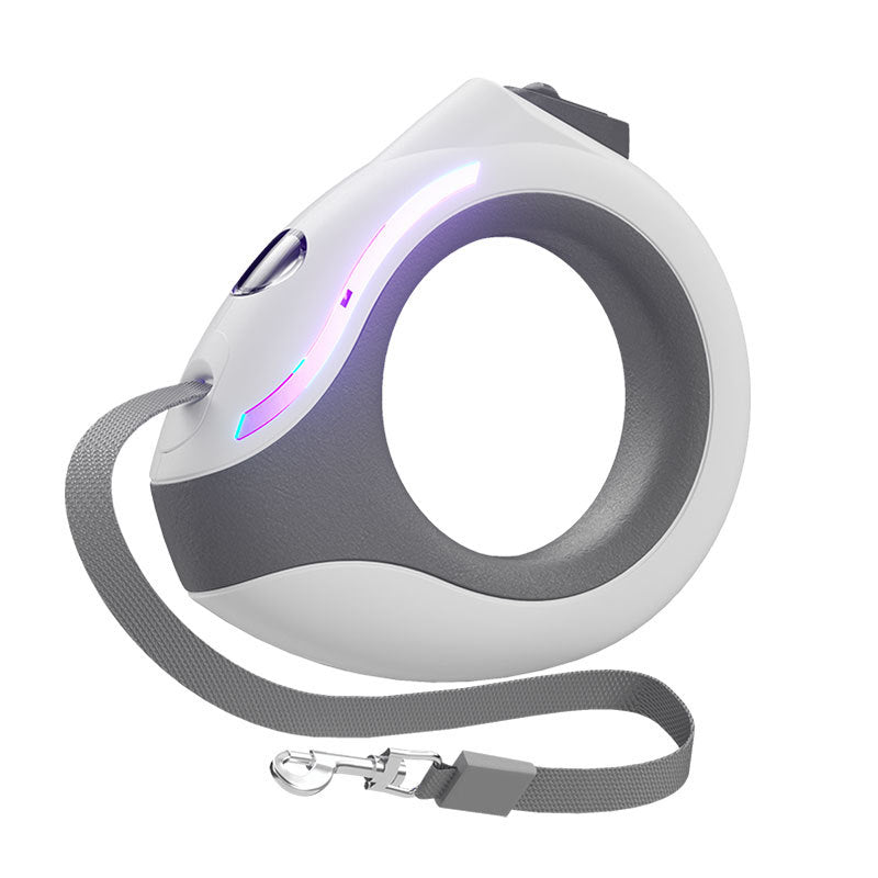 LED Retractable Dog Leash with Night Light | 3M, 80kg Pull Force & One-Button Brake