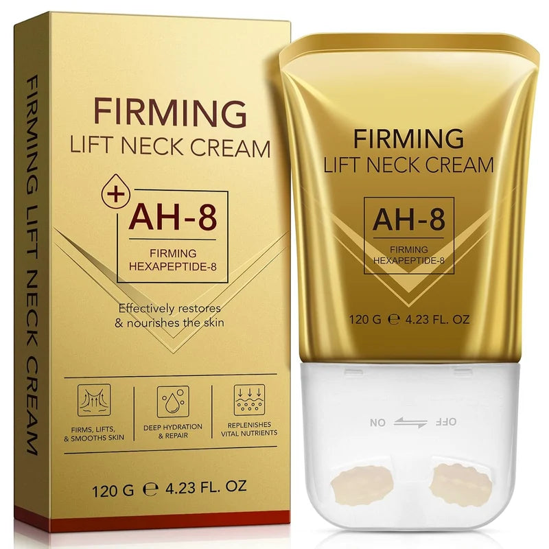 AH-8 Firming Lifting Neck Cream | Hexapeptide-8 Anti-Aging Formula for Neck & Décolletage | 120g