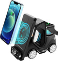 Forklift Wireless Charger Station | 3-in-1 Qi Charging with Clock & Night Light