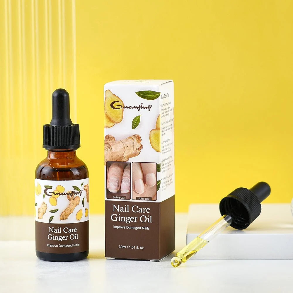 Guanjing Nail Care Ginger Oil | Repairs, Strengthens & Promotes Nail Growth | 30ml