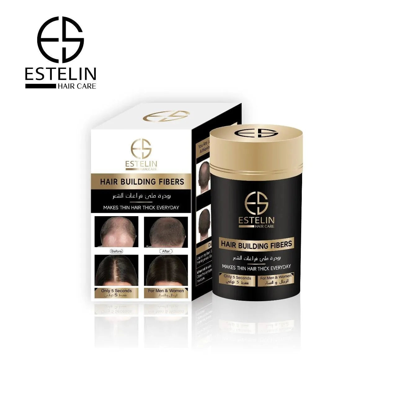 Hair Building Fibers 22g | Instant Hair Thickening Powder for Men & Women