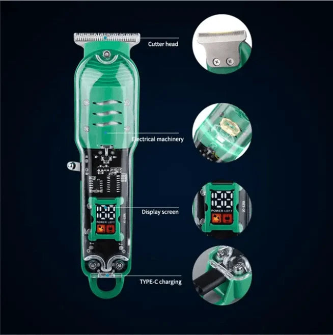 Hair Clipper Trimmer Kit | LT-808 Cordless Grooming Set with LED Display