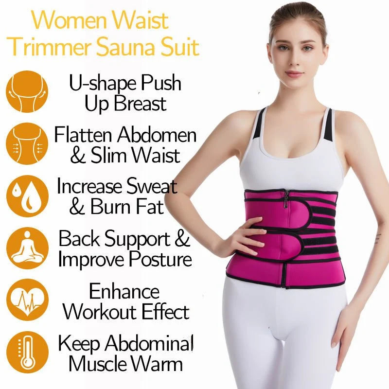 High Waist Trainer Body Shaper for Women | Tummy Control, Sweat Belt & Breathable Fabric