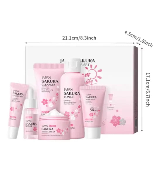 Japan Sakura Skincare Set – 6 Pieces