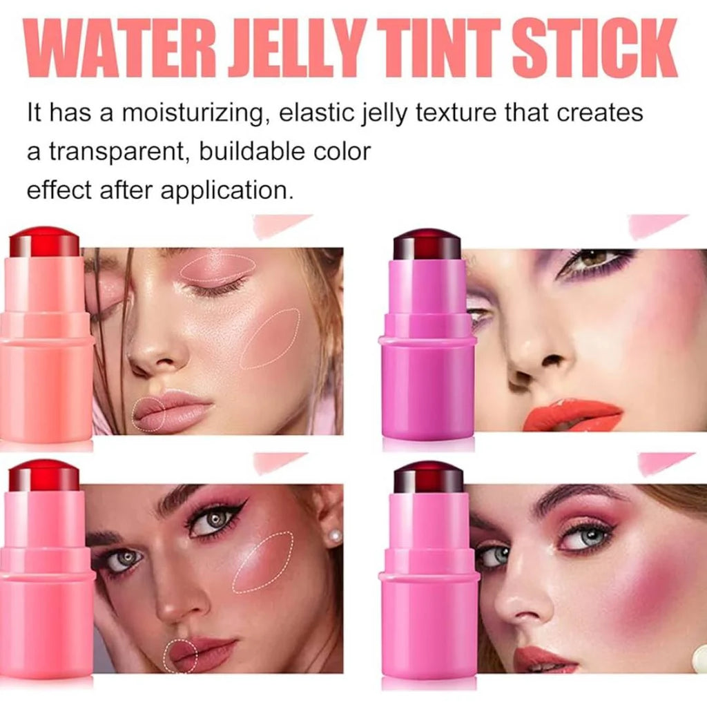BKILO Jelly Blush Stick | Lightweight Dewy Blush for Cheeks & Lips | 2 Shades