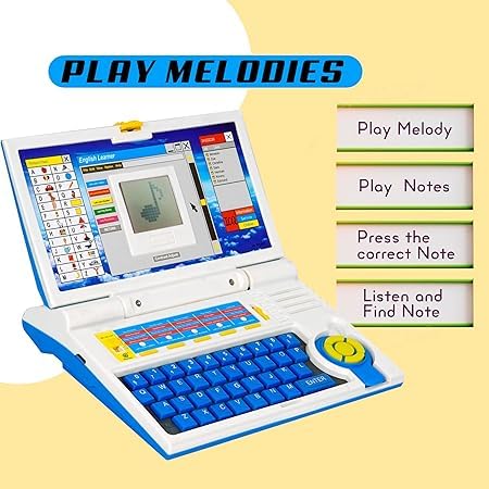 Kids English Learning Laptop with 20 Activities