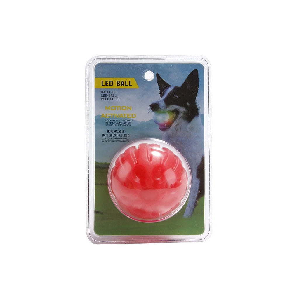 LED Glowing Dog Ball | IPX8 Waterproof, Motion-Activated Light, 3 Sizes & 6 Colors